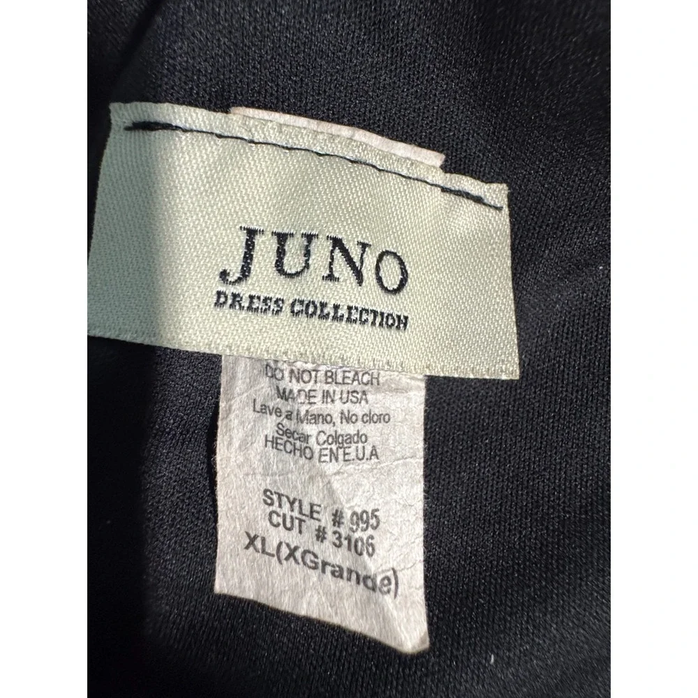 Juno Black Lace Maxi Dress Sleeveless Formal Evening Cocktail XL USA‎